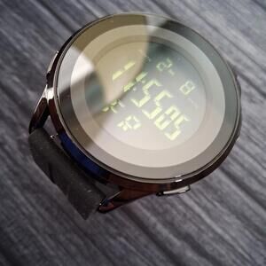 Digital Black Mens Health Tracker 42mm Digital Watch